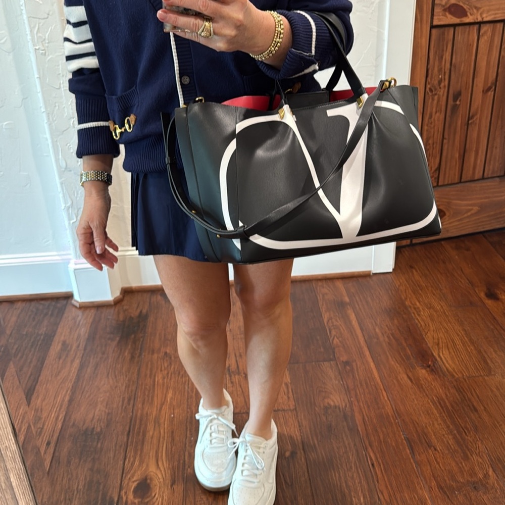 Valentino Black and White Women's Bag